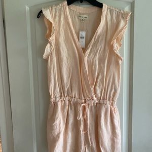 Cloth & Stone Ruffle Sleeveless Beach Romper